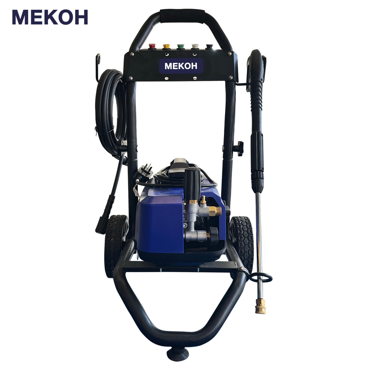 MEKOH 1750 PSI 2.2 GPM Portable Pressure Washer – Heavy-Duty Electric Power Washer for Commercial Vehicle Washing, Car Detailing