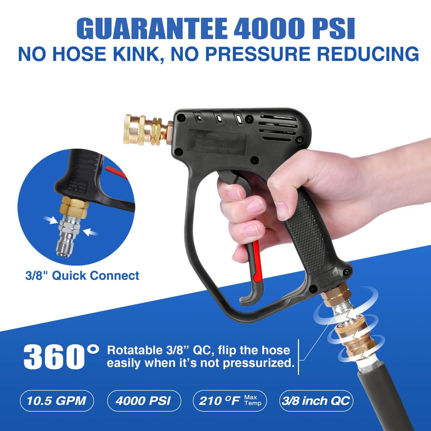 MEKOH pressure washer short gun 4000PSI