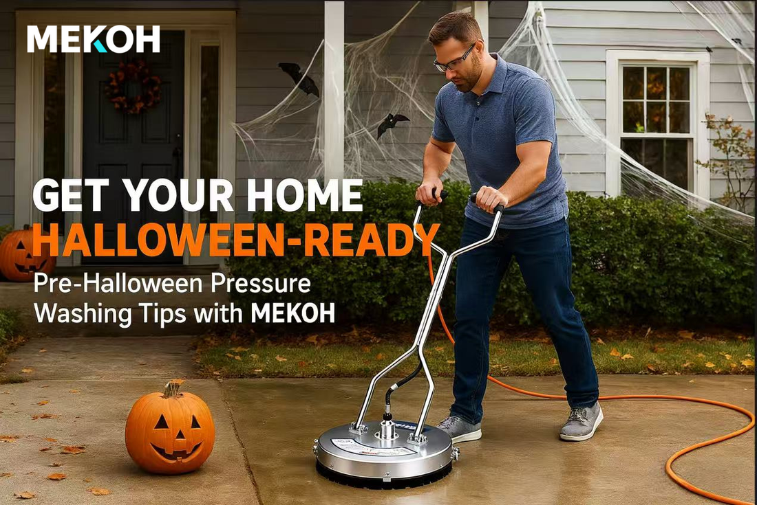 Get Your Home Ready for Halloween: Outdoor Cleaning Tips with MEKOH Pressure Washer Tools