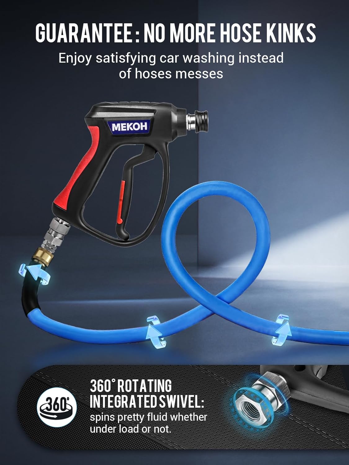 MEKOH pressure washer surface cleaner 5000PSI，10GPM