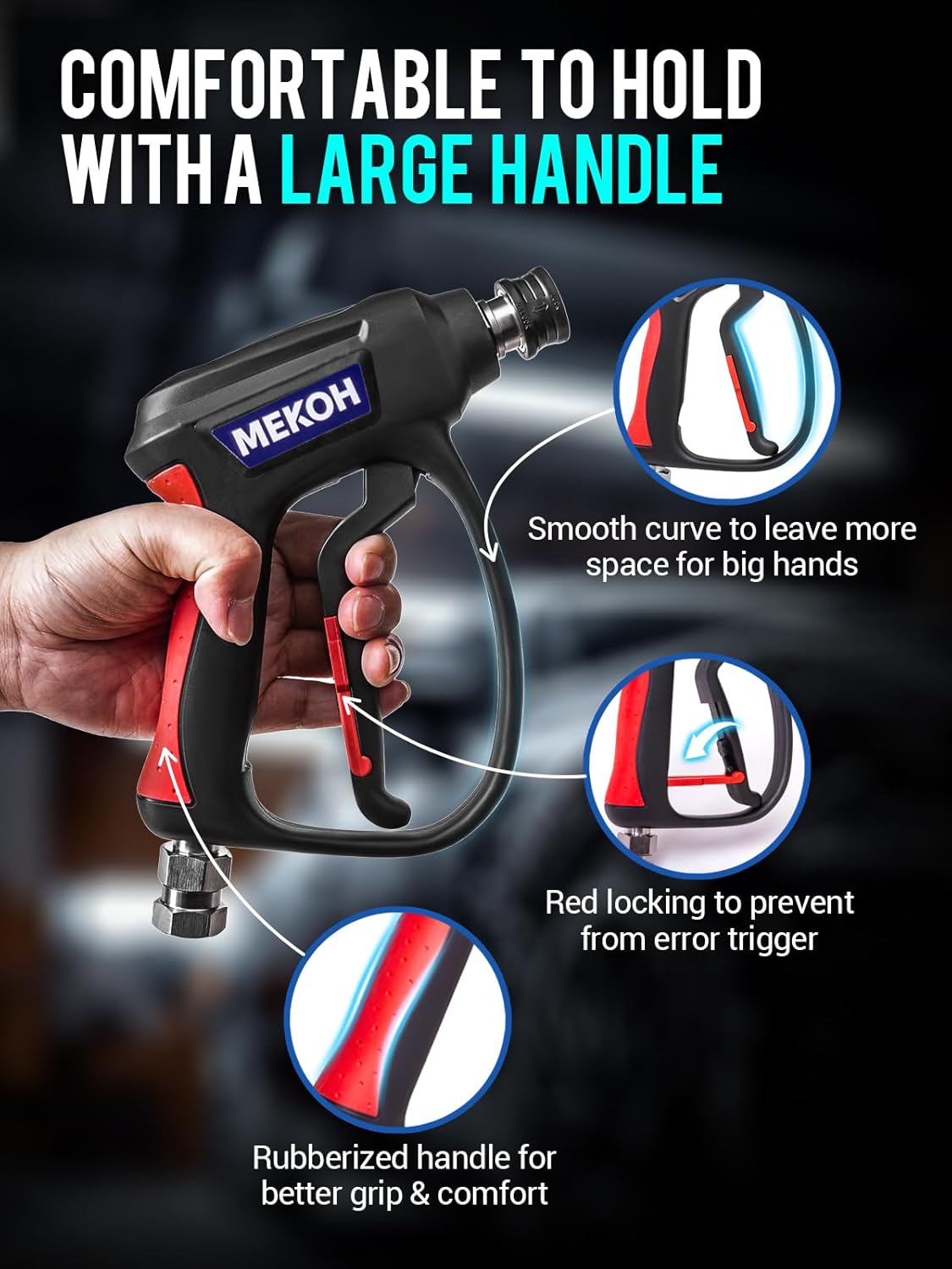 MEKOH pressure washer surface cleaner 5000PSI，10GPM